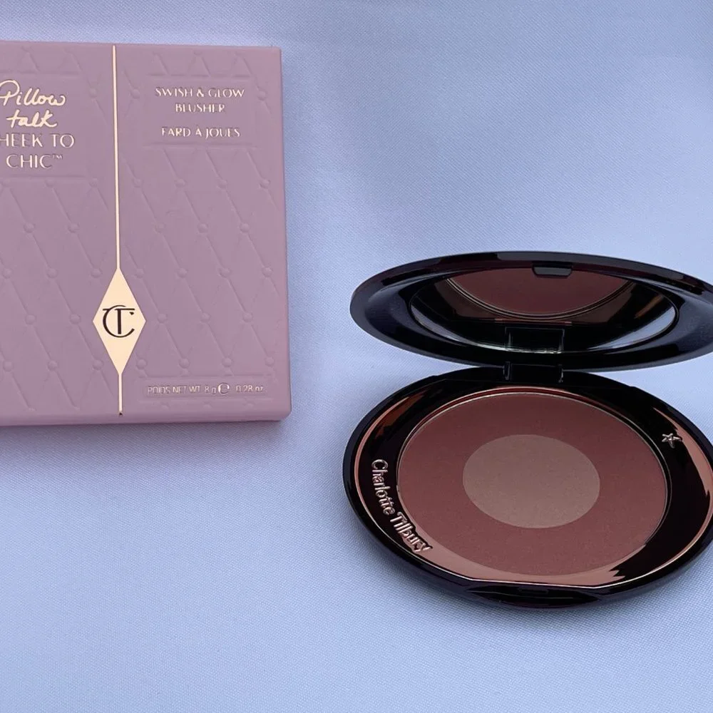 Charlotte Tilbury Beauty-Cheek to Chic Blush Pillow Talk Glow-Full 8 g-BOXED-NEW